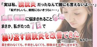 福辻鋭記の Stop The 膀胱炎 膀胱炎改善プログラム 口コミ